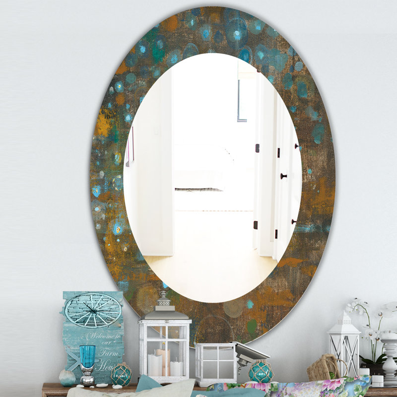 Miroir mural Dots on Glass IV, H 31,5 po x l 23,7 po