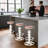 Antique Industrial Round Bottom Adjustable Height Cafe Retro Hydrant Stylish Water Pipe Design Pub Kitchen Bar Stool-412983540-428930055