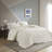 Mercer Ivory 100% Cotton Chenille 3-Piece King/Cal King Comforter Set-1033682283-1033682294