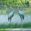 Bird Crane Metal Garden Statue