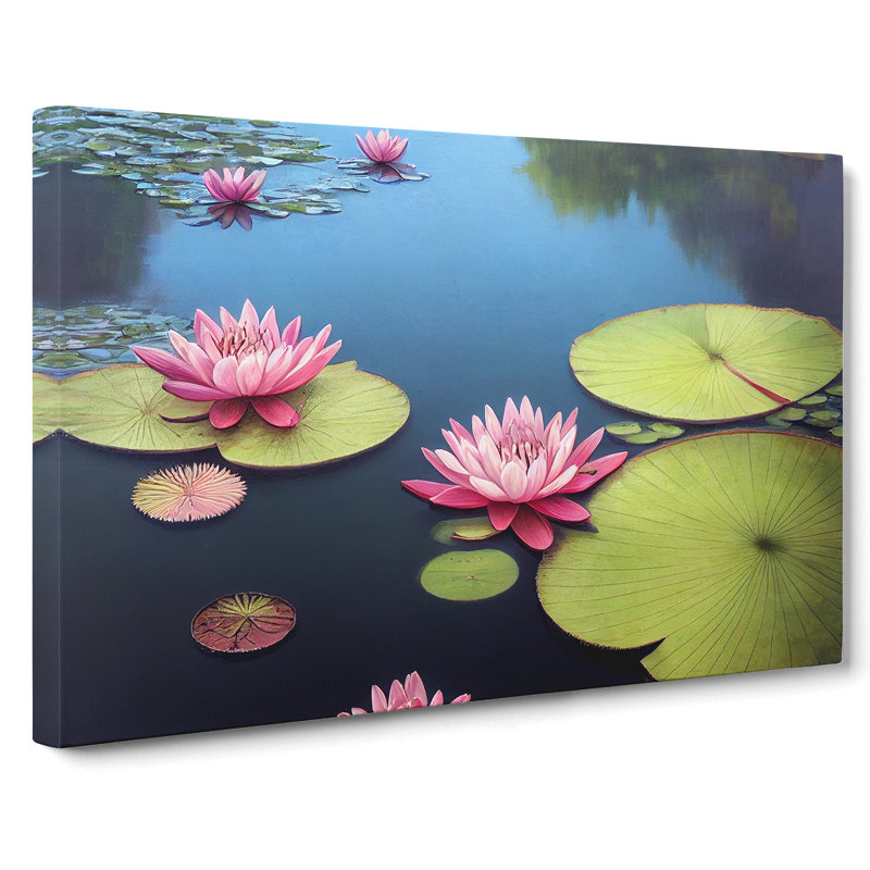Beauty Of A Water Lily Pond - Wrapped Canvas, 35cm H x 50cm W x 3cm D