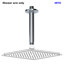 Bras de douche à fixation au plafond rond en laiton 6 po Topcraft, composant de douche universel pour pomme de douche à effet pluie-90579186
