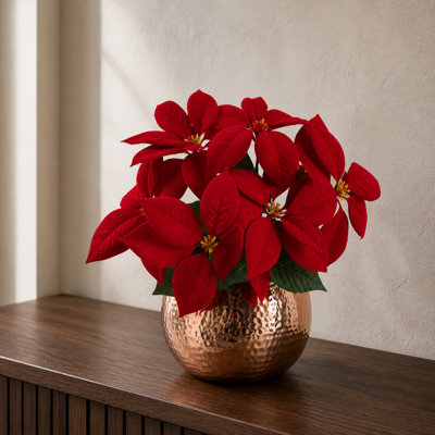 Plastic, Silk Artificial Arrangement in Pot