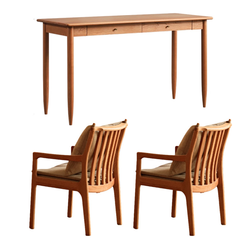 Bureau en bois massif de cerisier simple Simple Home