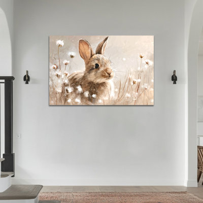  Art mural sur toile de lapin - Printemps, lapin et Pâques