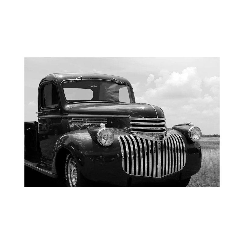 Restored Chevy Truck 1 Piece Wrapped Canvas Wall Art, 30.48 cm H x 45.72 cm W