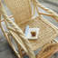 Chaise berçante en rotin