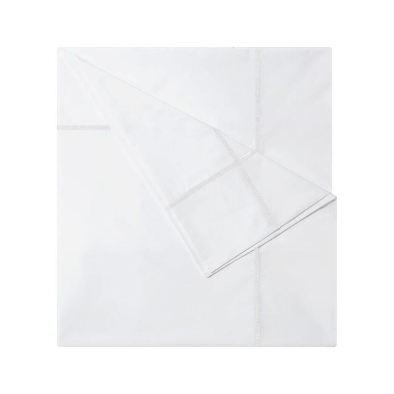 Athena Flat Sheet, Queen Flat Sheet, Blanc