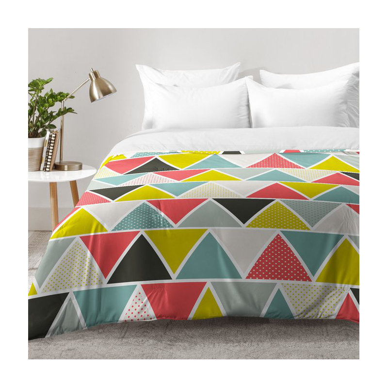Ensemble d'édredon triangulaire, Édredon double / grand + 2 taies décoratives sta
