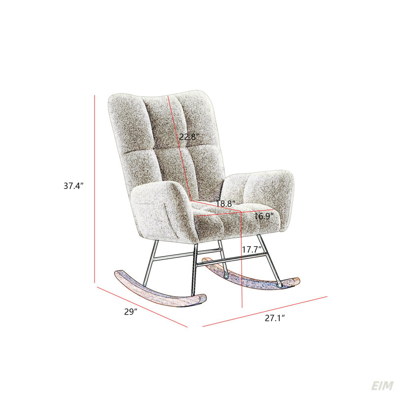Chaise berçante, Gris