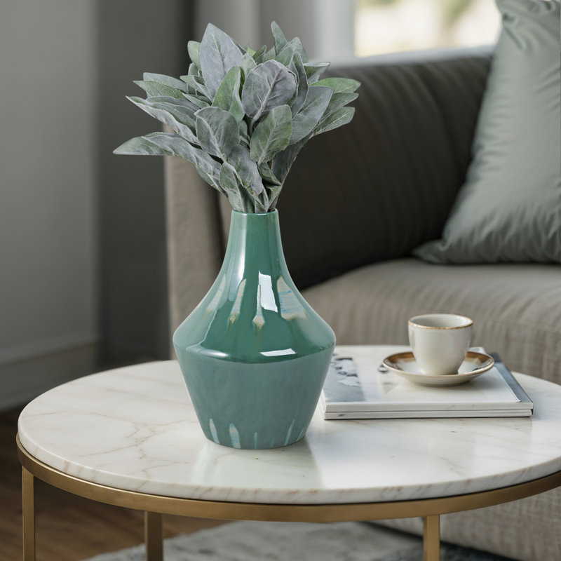 Vase en céramique Keiser, H 12 po x l 8 po x P 8 po