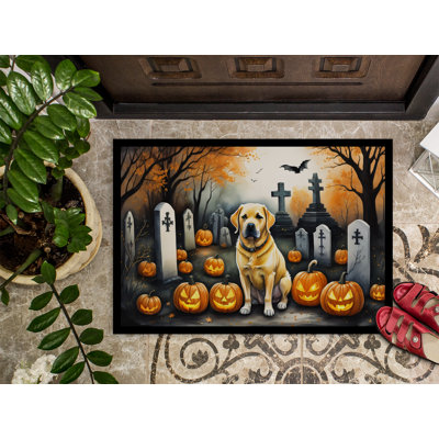 Noletta Labrador Retriever Spooky Non-Slip Indoor Outdoor Door Mat