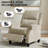 34.6’’ Push Back Recliner Chair With Adjustable Backrest & Footrest-389045531
