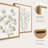 Set of 4 Botanical Eucalyptus Framed Wall Art Prints