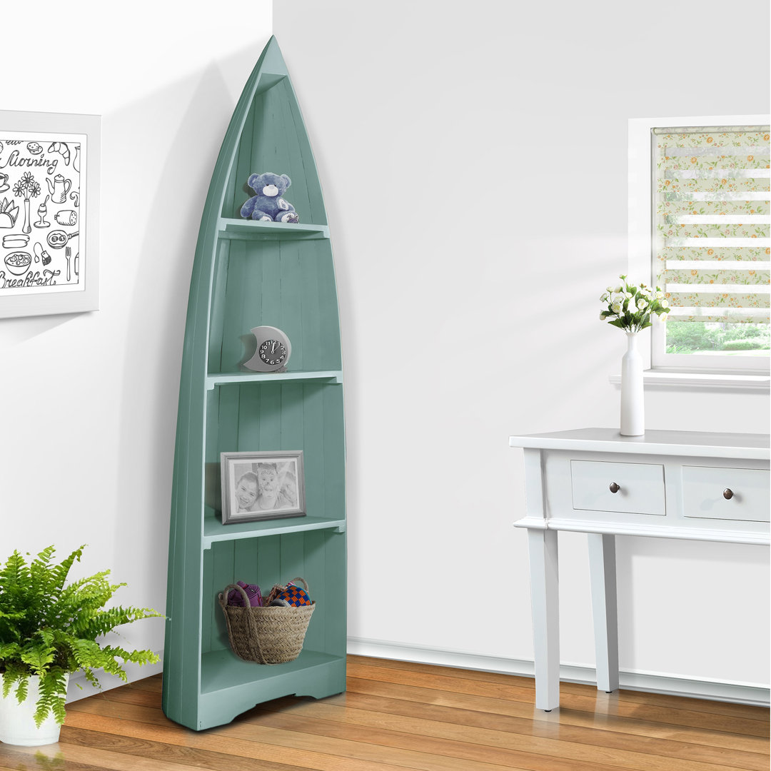 Chichaoua Solid Wood Boat Bookcase Longshore Tides 