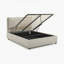 Roselane Upholstered Fabric Ottoman Bed Frame - Pillow Headboard Design        -1833108605-1833108601