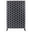 76" H x 48" W Steel Privacy Screen Panel for Outdoor and Indoor Use, Rust Red Finish-130909606