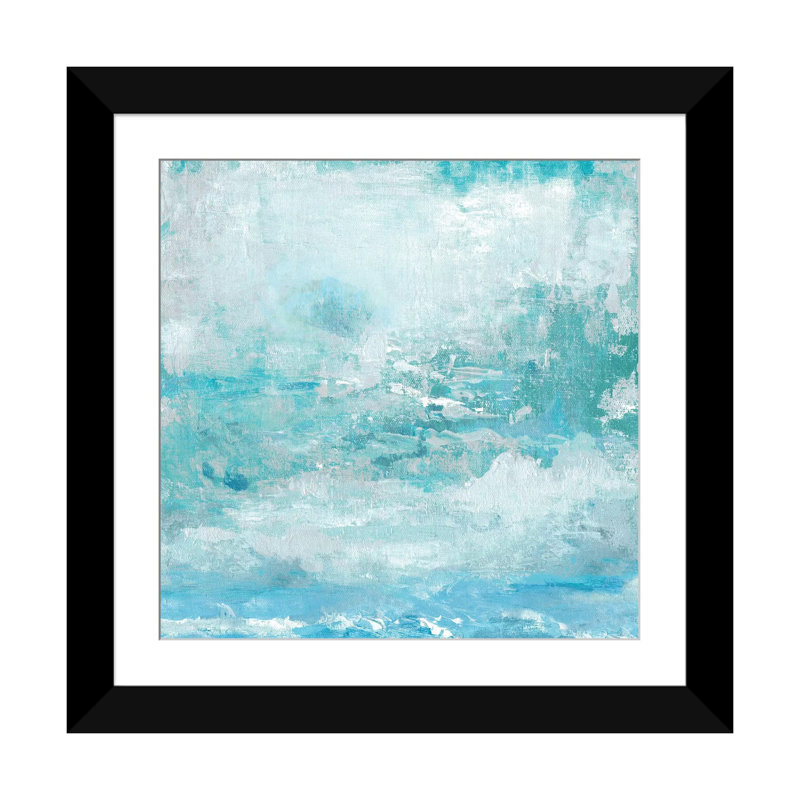 « skies », impression sur toile, H 16 po x l 16 po x P 1 po, Papier d'art encadré noir, Blanc