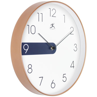 Round Plastic Wall Clock 12 Inches