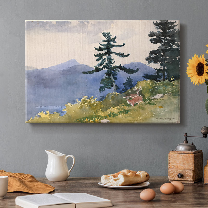 Cerf dans les Adirondacks-Winslow Homer-Gallery, toile tendue-1889, 8 x 12