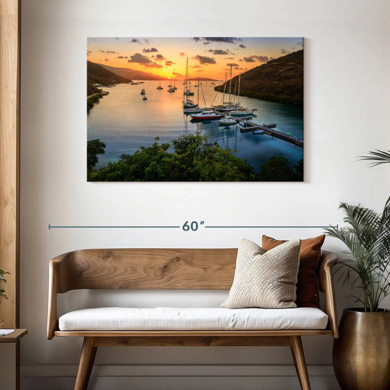 Coucher de soleil Gillard, H 30 po x l 45 po