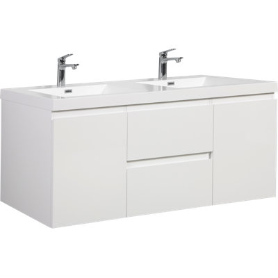 Meuble-lavabo double avec plateau Agna 59,06