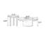 Ensemble de tables basses en pierre micro-cristalline