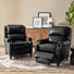 Anre Genuine Leather Recliners with Nailhead Trim (Set of 2)