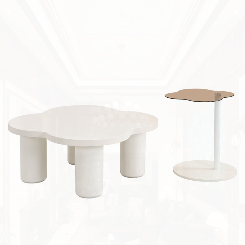 Irregular Shape Coffee Table Set of 2