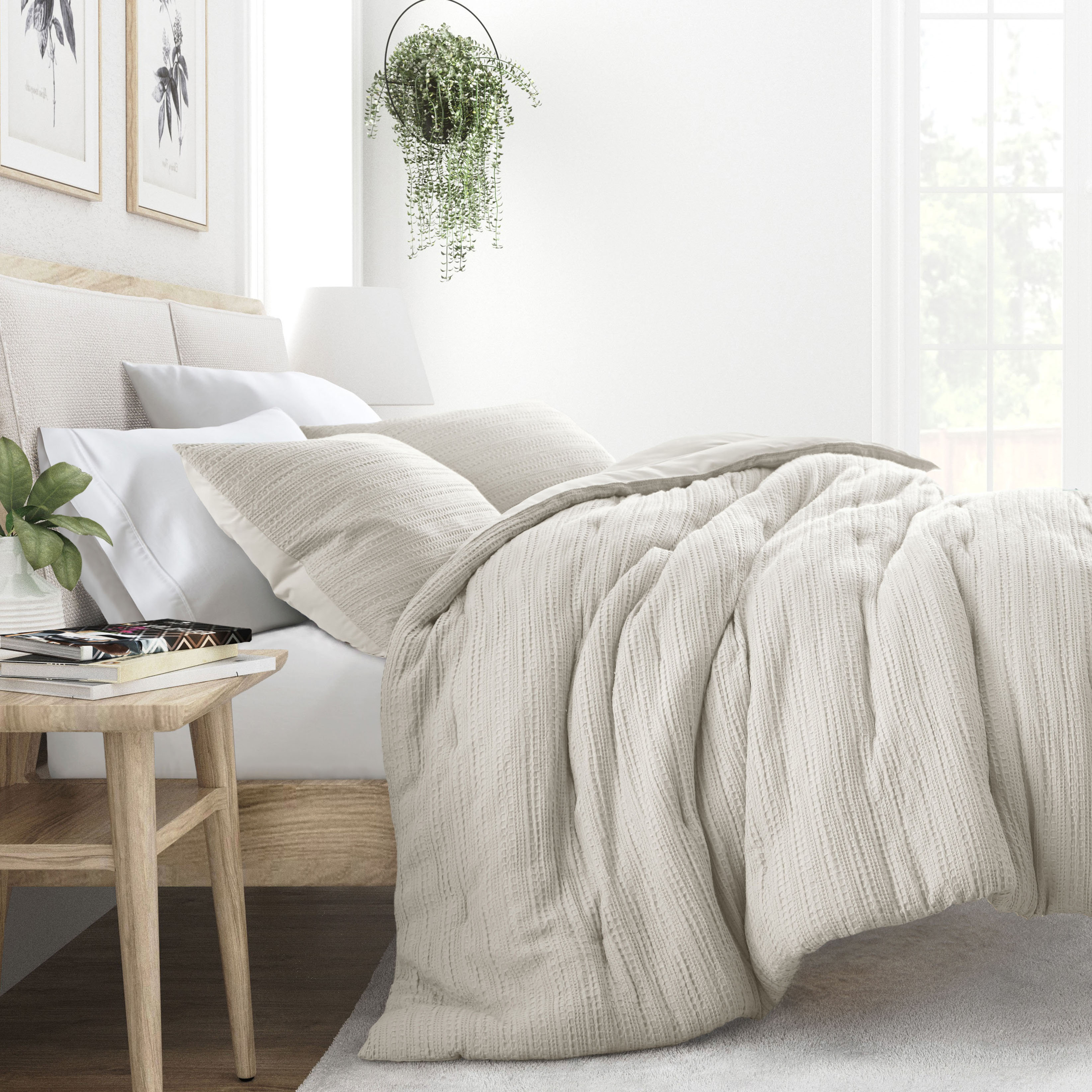 Boysen All Season Textured Down Alternative Comforter Set - King