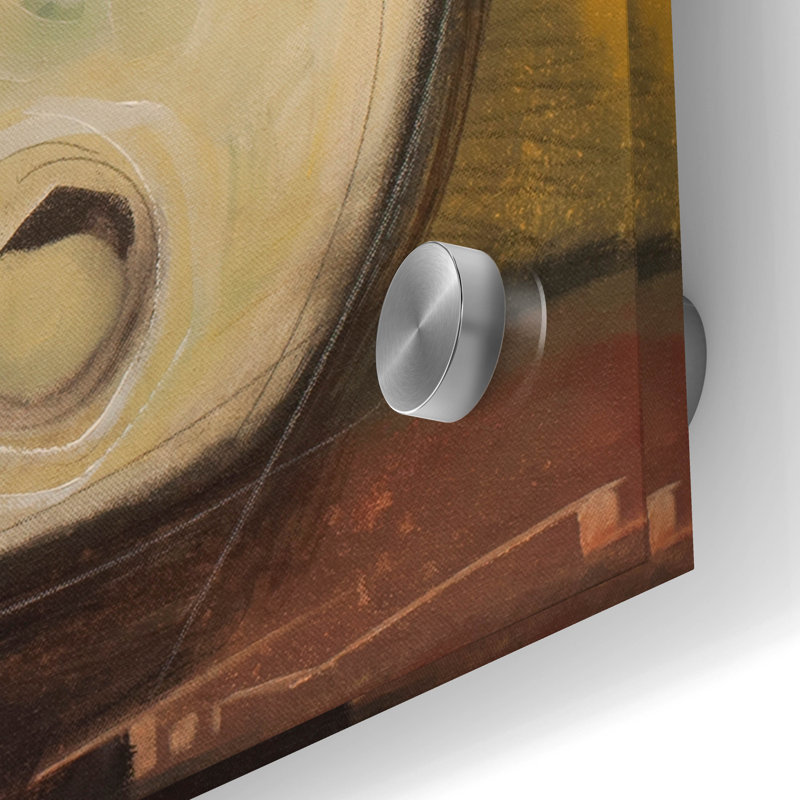 «Wine Wedge And Wheel» par Tim Nyberg, H 24 po x l 24 po x P 0,2 po