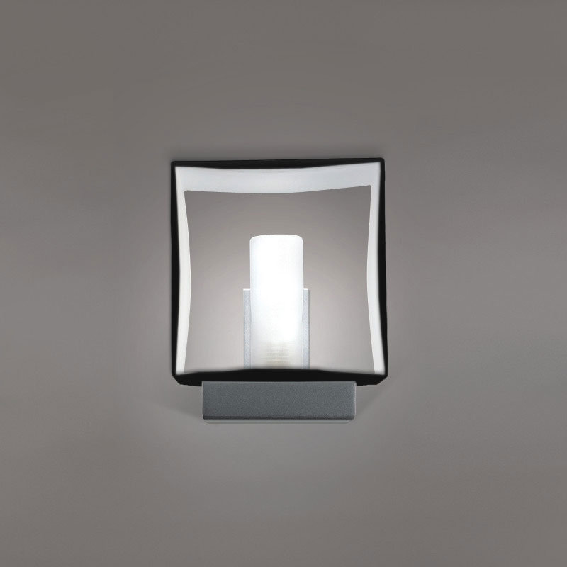 Domino 5.1181" Table Lamp, Metallized Gray, Black