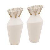 Tavi Vase Set of 2 White