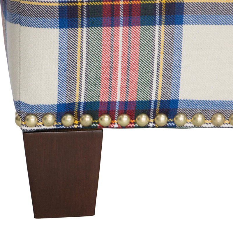 Arisha Upholstered Ottoman, Stewart Dress Multi