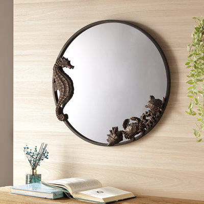 Miroir mural Seahorse and Sea Life