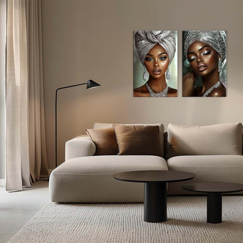 2 Piece Wrapped Canvas Wall Art