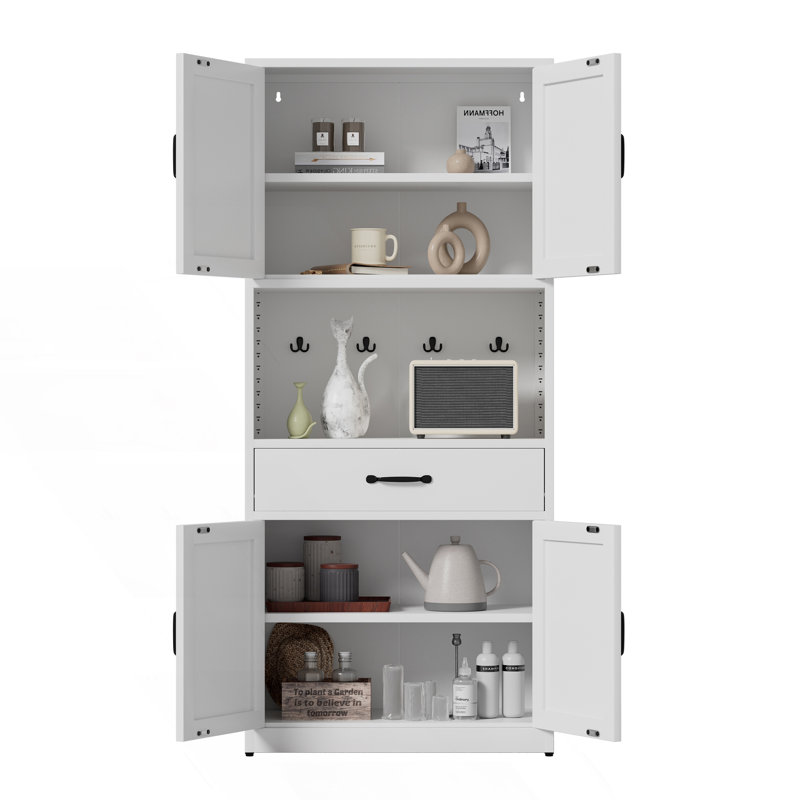 Armoire de rangement de cuisine avec grand comptoir