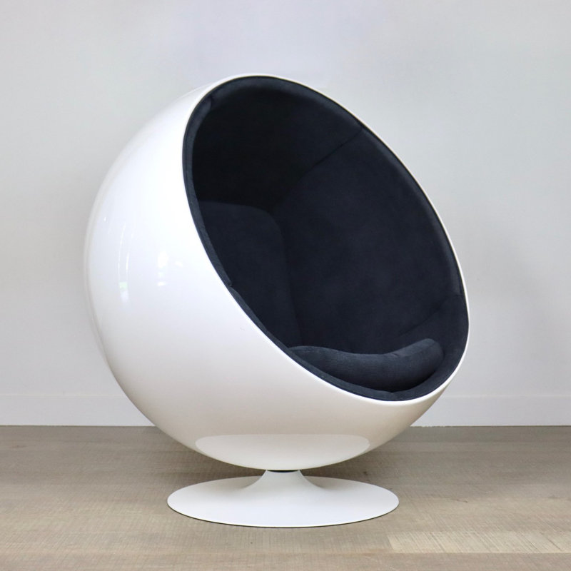 Upholstered Swivel Barrel Chair