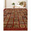 Tapis brun et vert de haute qualité noué à la main