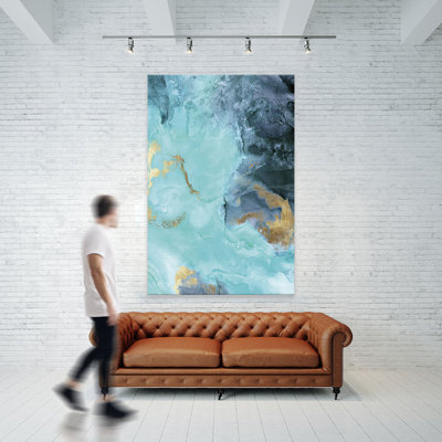 Reproduction d’art sur toile, "Gold Under the Sea II" par Eva watts