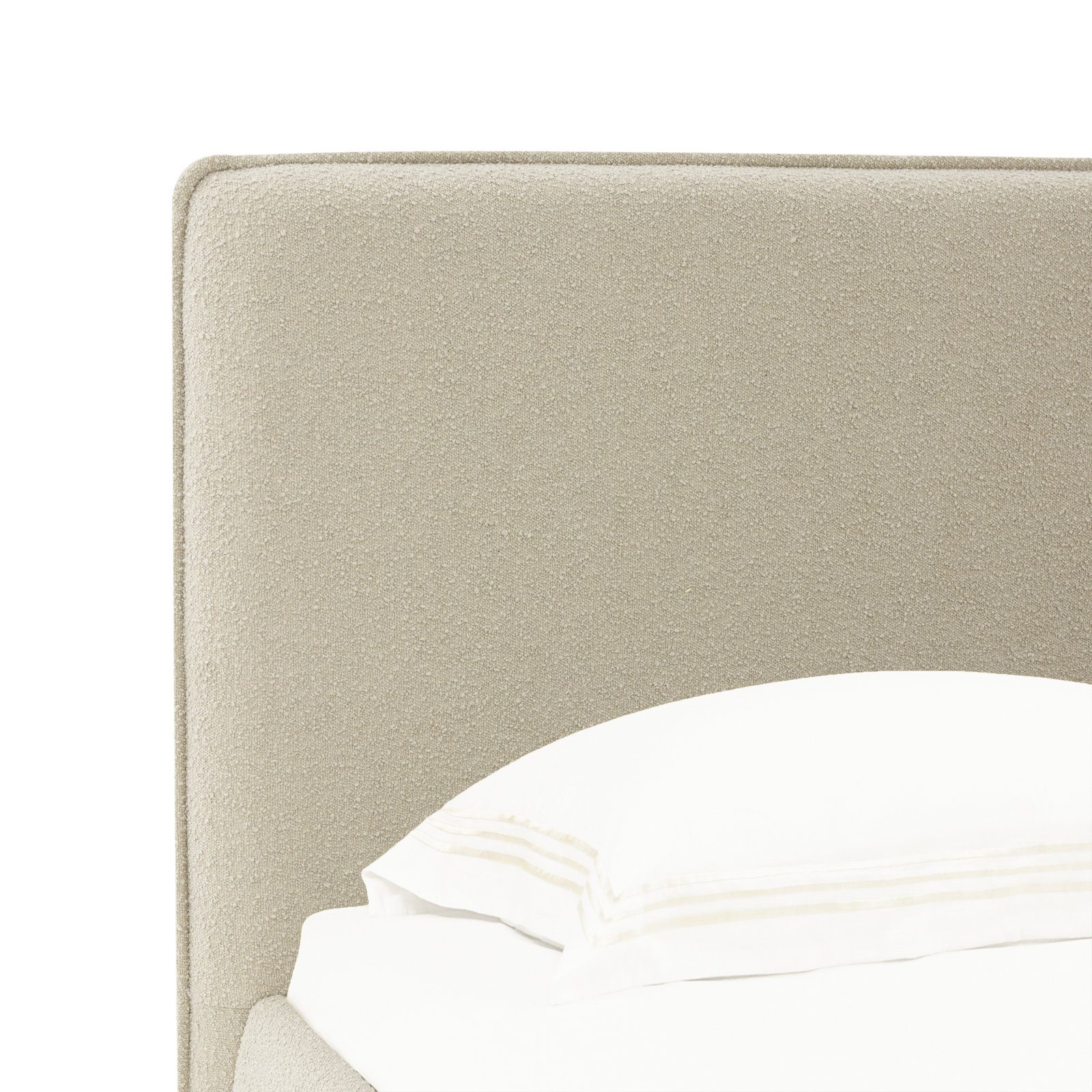 Callahan Upholstered Bed, Queen, Oatmeal Boucle
