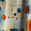 Mcm Abstract Artistry - Rideau Mid-Century - Rideau occultant géométrique - 1 panneau-107538296
