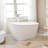 55.3" X 28.3" Freestanding Soaking Bathtub-86772438