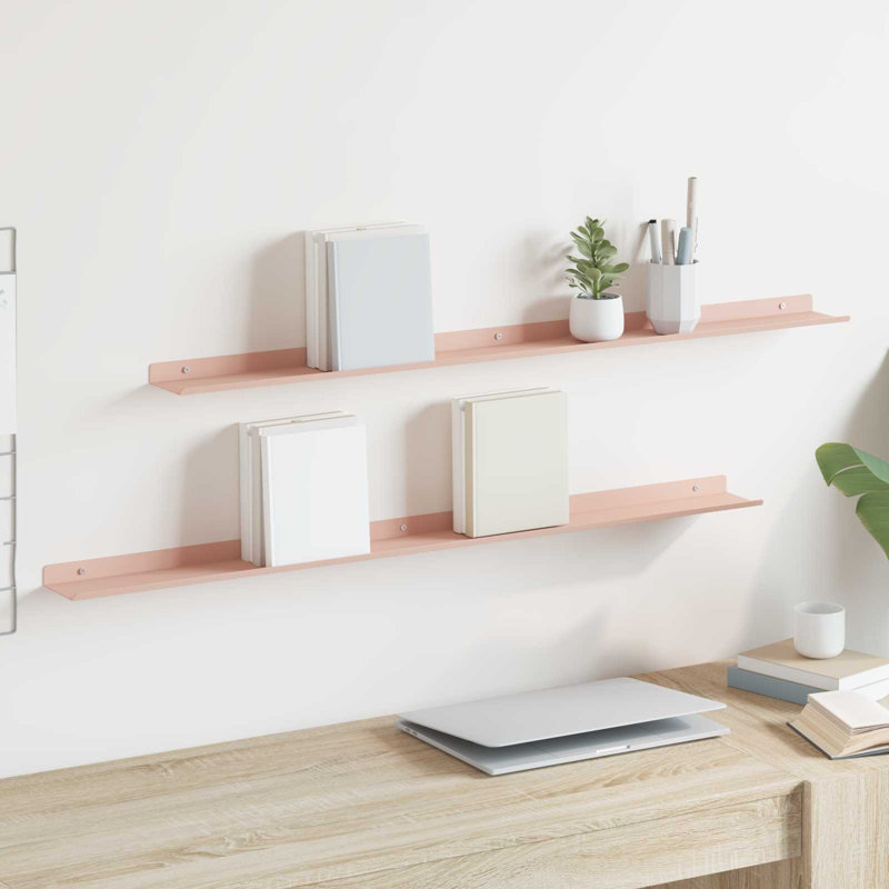 Steel Floating Shelf, Pink
