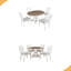 Ensemble 5 pièces de table de salle à manger rétro et 5 chaises rembourrées pour la salle à manger-1749797581-1749797578