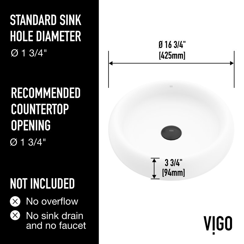 Lavabo de salle de bain rond