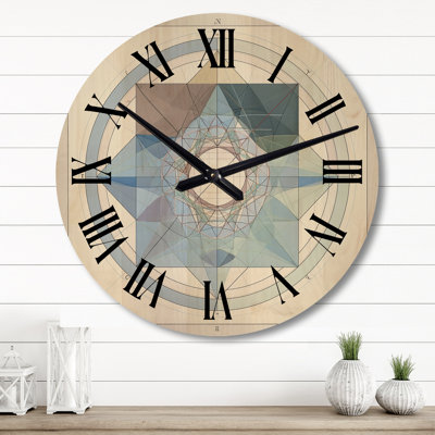 Horloge murale en bois serbe