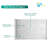 Uni-Green 60 x 36 inch Acrylic Shower Base Triple Threshold Center Drain White
