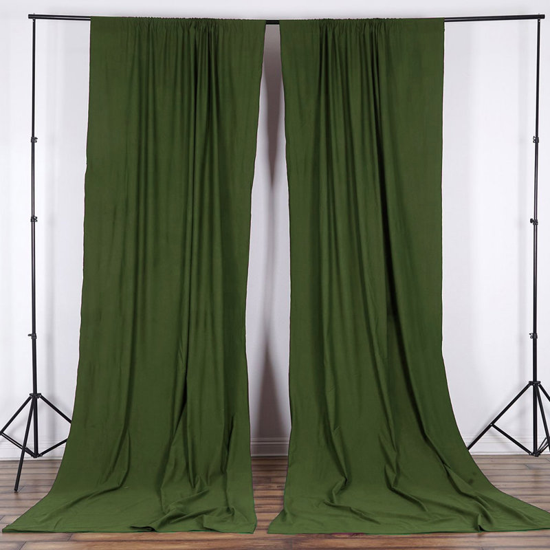 Panneau de rideau simple obscurcissant Antion, 56 po x 120 po, Sauge foncé