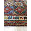 Tapis brun traditionnel en laine noué à la main 8 x 10 po Starburst